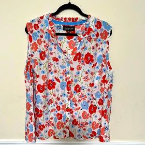 Jones New York 18w Pretty Sleeveless Blouse